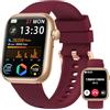 RLQA Smartwatch Uomo Donna, 1.83'' Orologio Smartwatch con Chiamata Bluetooth,Pressione Sanguigna/Cardiofrequenzimetro/Sonno,Contapassi,120+ Modalità Sportive, Impermeabile IP68 Smart Watch per Android&iOS