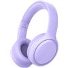 Xunpuls Cuffie Bluetooth per bambini, pieghevoli, senza fili, suono stereo con microfono, 10 ore di autonomia, Bluetooth 5.3, cuffie wireless over-ear per bambini e adulti, scuola online (viola)