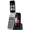 LESIA Telefono Cellulare per Anziani con Tasti Grandi, 4G Telefoni Cellulari a Conchiglia per Persone Anziane, Volume alto, Funzione SOS, 2.4"+1.77" Doppio display,1300mAh Batteria, Flip LTE