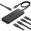 UGREEN 10Gbps Hub USB C 3.2 Gen 2 a 4 Porte Dati Adattatore Dongle Type C con Carica Rapida PD 100W Compatibile con iPhone 17 PRO Max Air MacBook iPad Air Surface Galaxy S24
