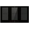 Klarstein Delicatessa 90 - Piano A Induzione, 6 Zone Flex, 10.500W, Touch-To-Slide, Timer & Blocco Per Bambini, Vetroceramica Nera, Fornello A Induzione Da Incasso, 90 Cm