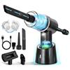 URAQT Aspirabriciole Portatile, 9KPA 4kmAh Aspirabriciole Potenti Mini Aspirapolvere Portatile con 2 Filtro, 30 Min Aspirapolvere Auto Ricaricabile 3 in 1 Aspirabriciol Senza Fili per Auto, Ufficio