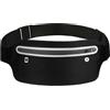 AOOSU Cintura Jogging per Sportivo, Cintura da Corsa per Donne e Uomini, Marsupio Running con Catena Singola, per Escursioni, Fitness, Viaggi, Corsa, Pocking, Accessori (Nero)