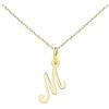 L'Atelier d'Azur Collana con ciondolo a forma di lettera M oro 750/1000, catena dorata, Oro