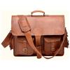 Originale Borsa vintage in vera pelle per laptop messenger marrone da uomo valigetta a ...