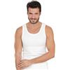 Ma.Re Canotta Spalla larga esterno lana interno cotone Uomo MA.RE art. 475 Bianco Lana