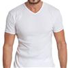 Ma.Re T-shirt M/M Uomo scollo V in cotone costina garzato Maglificio Ma.Re Basic Cotton art. 950 Grigio