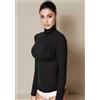 Jadea Maglia Donna M/L collo alto Jadea Art. 4066 Nero