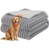 Feandrea Tappeto Impermeabile per Cani, Coperta Reversibile di Taglia XXL, 203 x 152 cm, per Cani di Taglia Grande e Extra Grande, Copridivano, Lavabile, Grigio Tortora e Grigio Chiaro PPB038G01