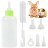 Generic Set di biberon per animali domestici, kit di 7 mangiatoie per cuccioli con tettarelle morbide, biberon per piccoli animali per cuccioli, gattini, gatti, conigli, per animali domestici, kit