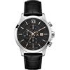 GC Men's Executive 44mm Black Leather Band Steel Case Sapphire Crystal Quartz Analog Watch Y27001G2MF
