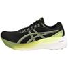Asics Gel Kayano 30, Sneaker Donna, Black/Glow Yellow, 38 EU