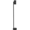 EGLO Izzalini Piantana a LED, lampada da terra da giardino per esterni, luce per vialetto in metallo nero, con lampadina GU10, luce bianca calda, IP44, 85 cm