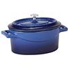 Baldassare Agnelli Pentole Agnelli Coghsop12612b - Casseruola Ovale In Ghisa Con 2 Maniglie, Blu, 12 x 9 Cm, 1 Pezzo