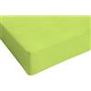 Italian Bed Linen Max Color Lenzuolo sotto, Verde Acido, 2 Posti