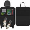 Cozary Protezione Sedili Auto 70x50 cm, Proteggi Sedile Auto Bambini con 2 Grandi Tasche, Tessuto Oxford Impermeabile Antisporco Organizer Sedile