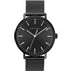 Calvin Klein Orologio Analogico al Quarzo da Uomo Collezione MODERN MESH con Cinturino in Maglia Metallica in Acciaio Inossidabile Nero - 25200046