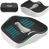 Feagar Cuscino per Sedile Memory Foam, Cuscini Seduta per Auto, Ufficio, Sedia da Gioco, Cuscino Ortopedico Coccige, Fodera Lavabile,Cuscino per Sedie