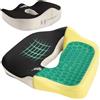 Feagar Gel Cuscino per Sedile - Cuscini per Sedia Auto in Memory Foam - Cuscino Seduta per Adatto a Impiegati, Sedie a Rotelle, Conducenti(Nero)