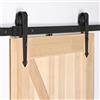 Yaheetech Binario per Porta Scorrevole Kit Accessori con Guida per Porte Interne Esterne Portata 100 kg 6FT/183 cm