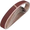 QUARKZMAN 25mm x 1067mm Nastri Abrasivi, 12Pz 80 Grana Carta Vetrata per Levigatrice Ossido di Allumina Per Lavorazione Legno, Lucidatura Metalli, Affilatura Coltelli