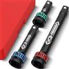 KIRXST Set di 3 Prolunghe Cricchetto 3/4, Estensione a Impatto 100 mm 150 mm 250 mm, Bussola e Avitatore per Riparazione Auto e Manutenzione Generale