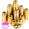 Niuny Prolunga Rubinetto Ottone 3/4 Pollici 80mm Prolunga Raccordo filettato 1Pcs Prolungas Rubinetto Acqua Estensione per Rubinettos Giardino Per Riscaldamento e Installazione Acqua Potabile
