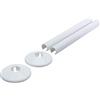 UKDeals Direct UKDD® Snappit - Coperture e collari per tubi del radiatore - Kit manicotto tubo bianco con collari