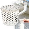 AN-WATTY Protezione per Grondaia, Grondaia in PVC per Tettoia, Griglia di Scolo per Grondaia, Griglia Scarico Terrazzo, Parafoglie per Canali di Gronda, Acciaio Inossidabile per Filtrare Foglie, Rami (68-83mm)