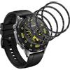Yieehhow Pellicola Protettiva per Huawei Watch GT 4 46mm Vetro Temperato [4 Pezzi], PMMA Film Protettivo Composito, HD/Anti-graffio, 3D Curva Protezione Schermo per Huawei Watch GT 4 46mm