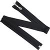 Aerzetix - Set di 6 Cerniere Lampo a Spirale N°5 60cm separabili con cursore Decorativo | in Metallo Nylon Poliestere | Colore Nero | Cucito Artigianato creazione Abbigliamento