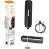 GRIFEMA Frullino Montalatte Elettric, Montalatte Ricaricabile13000 Giri/Min, Ergonomico, Frullino per Cappuccino senza Bpa, Schiumatore Latte Elettrico per Latte, Caffè, Matcha, Bevanda