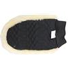 merauno Grooming Mitt with Lamb Skin di pelliccia di agnello Putz Guanto