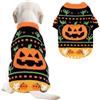 Fnaobai Maglioni per cani di Halloween, maglia a collo alto, per cani di taglia piccola, media e grande, gatti, Yorkie, chihuahua, pomerania, (XL)