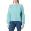 ZITHA Maglione Lavorato a Maglia, Turchese, XS/S Donna
