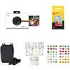 KODAK Step Touch Fotocamera Digitale a Stampa Istantanea da 3.5" LCD Touchscreen Display (Bianco) Gift Bundle