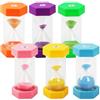 BUCOMTU 6 Pezzi Clessidra Set,Colorate Clessidra per Bambini 3/10/30/15/45/60 Minuti,Timer Colorato, Adatto per cucina, famiglia, vita dei bambini, tempo di gioco, regali creativi
