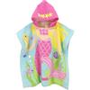 BANGSAUR Asciugamano con cappuccio per bambini, asciugamano da bagno o spiaggia, in morbido cotone, assorbente, per piscina, con cappuccio, accappatoio a poncho per bambini (sirena rosa, 3-4 anni/altezza: 83,8