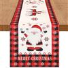 DecorMommt Runner Tavolo Rosso Centrotavola Natalizio 40x140cm, Decorazioni Natalizie per la Casa, Runner Tavola Plaid, per Decorazioni Natalizie Vacanze per Tavola (Tartan Renna Neve)