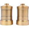 CENPEK 2Pcs Lampada Vintage Portalampada del Pendente Montaggio di Illuminazione a Soffitto, Supporto Bachelite E26/E27 - Golden