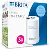 BRITA Confezione di 3 filtri per acqua on Tap V (= 4 mesi di filtrazione) - per un'acqua filtrata dal gusto piacevole all'istante, direttamente dal rubinetto della cucina.
