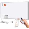 Hocosyme Pannello Radiante Infrarossi 800W con Controllo Intelligente, Riscaldamento a parete a infrarossi a risparmio energetico - Controllo dell'app WLAN con Telecomando - TÜV