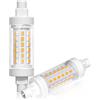 TobeBright Lampadina R7s LED 78mm 10W Dimmerabile, Bianco Caldo 3000K, Equivalente 100W Lampada R7s Alogena Lineare J78, 660LM, AC 230V, Illuminazione Fascio 360°, Nessun Sfarfallio, 2 Pezzi