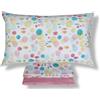 Bassetti Completo Lenzuola Letto singolo 100% Cotone Art. Bubble - 1 Lenzuolo Sopra 160x280 cm + 1 Lenzuolo con Angoli 90x200 cm + 2 Federe 50x80 cm (Rosa)