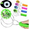 ABOHU 4 Pezzi Ruota Giroscopica Lampeggiante, Giocattolo Magnetico Luminoso per Bambini, Regali Magici di Twirler della Rotaia della Ruota del Giroscopio Portatile Lampeggiante per Ragazzi Ragazze