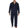 Fruit of the Loom Long Sleeve Broadcloth Pajama Set Pigiama, Blu a Righe, XL Uomo