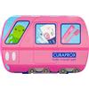 Curaprox Kids Travel Set - Spazzolino da denti, dentifricio e scovolini interdentali | Filamenti Curen® ultra morbidi | Set da viaggio compatto per bambini (rosso)
