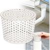 AN-WATTY Protezione per Grondaia, Grondaia in PVC per Tettoia, Griglia di Scolo per Grondaia, Griglia Scarico Terrazzo, Parafoglie per Canali di Gronda, Acciaio Inossidabile per Filtrare Foglie (110-125mm)