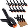 HOMEJOY 30 Pezzi 2 Pollici Morsetti a Molla Pesanti Fermagli a Molla Nylon Morse da Falegname con Ganascia Mobile per Fai da te Falegnameria Foto Studio Artigianato Progetti