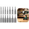 Riybyds 14 Pezzi Bussola Avvitatore, Set bussole per Avvitatore, Chiavi a Bussola Magnetiche Sezione Esagonale, 6-19 mm, 1/4 di Pollice per Trapano e Avvitatori, Accessori per Lavori di Fissaggio
